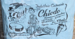 La busta pubblicitaria della gelateria Chiodo