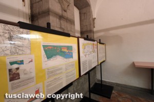 Viterbo - Museo civico - Il ridicolo allestimento nell'area etruschi