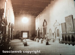 Viterbo - Museo civico - L'allestimento nelle chiesa della verità