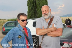 Anno degli Etruschi - Passeggiata a Castel D'Asso - Il consigliere Riccardo Valentini con Antonello Ricci