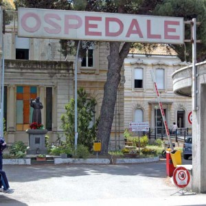 Tarquinia - L'insegna dell'ospedale