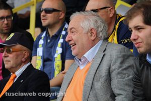Sport - Calcio - Il match Viterbese-Arzachena - Il presidente Piero Camilli