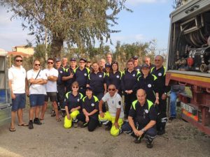 Tarquinia - I volontari del gruppo comunale della Protezione civile