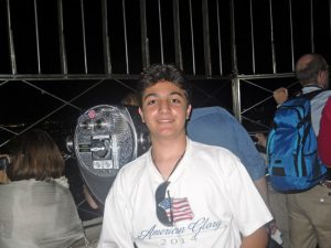 Giuseppe Centamore sull'Empire State Building