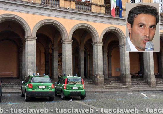 Operazione Vox Populi - La forestale al comune di Acquapendente - Nel riquadro l'ex sindaco Alberto Bambini