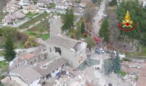 Terremoto - Amatrice vista dall'alto nel 2016