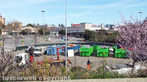 Viterbo - Il centro di raccolta rifiuti al Riello