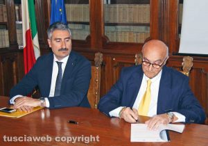 Viterbo - Sottoscrizione protocollo Prefettura - Federlazio - Crea e Calisti