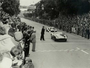 Piero Taruffi alla Mille Miglia nel 1957