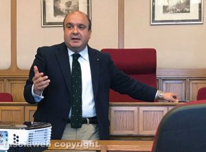 I corsisti di Tusciaweb Academy a Montecitorio - Il giornalista dell'Ansa Francesco Bongarrà