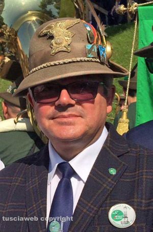 Il capogruppo alpini di Viterbo, Franco Barillà