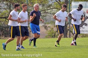 Sport - Calcio - Viterbese - Da sinistra: Baldassin, Musacci, Bazeu, Cenciarelli e Sané