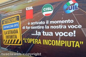 Monteromano - Manifestazione sindacale per la trasversale
