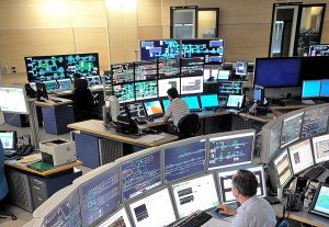 La sala operativa di Rete ferroviaria italiana