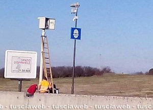 Campagnano - Gli autovelox sulla Cassia Bis (Foto Facebook)