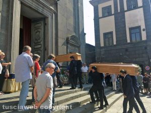 Vetralla - I funerali Luciano Di Gregorio e Luigina Graziani
