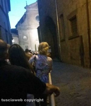 Viterbo - Tina Cipollari alle cene dei facchini