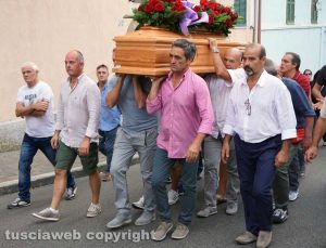 Farnese - I funerali di Massimo Stendardi