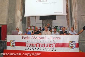 Viterbo - Facchini santa Rosa - Cene in piazza - La presentazione