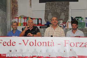 Viterbo - Facchini santa Rosa - Cene in piazza - La presentazione