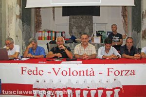 Viterbo - Facchini santa Rosa - Cene in piazza - La presentazione