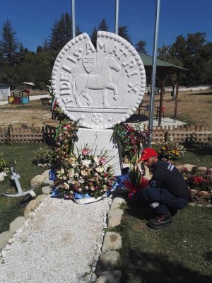 Il nucleo di protezione civile dell'associazione nazionale Carabinieri ad Amatrice 