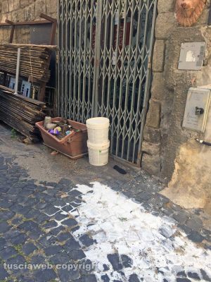 Viterbo - Degrado in via Romanelli
