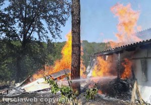 Orte - Incendio in località Petignano