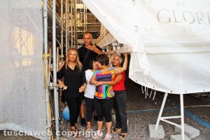 Tiziana Piccioni, Raffaele Ascenzi e Graziella Iacoponi con Camilla e Silvia