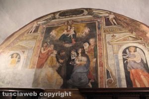 Una delle opere esposte al monastero