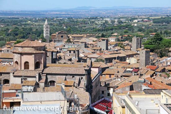 Viterbo - Il centro storico dall'alto dall'alto