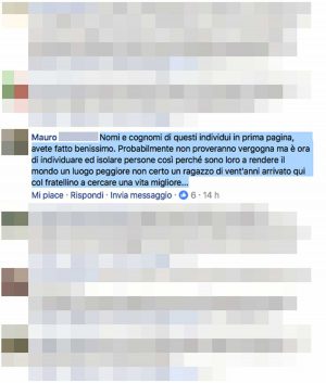 Facebook – I commenti a chi esultava per la morte di Morientes Diomande