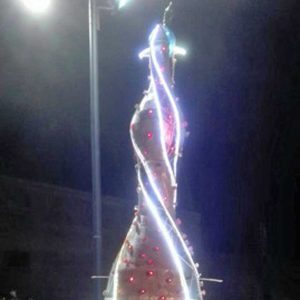 La macchina di santa Rosa realizzata in grano per la festa di Foglianise