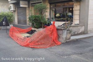 Viterbo - I lavori a via Istria