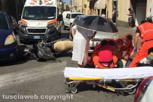 Viterbo - Lo scontro in via della Palazzina 