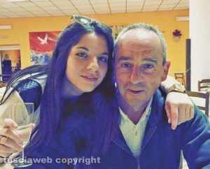 Tonino Maialino con la figlia Noemy