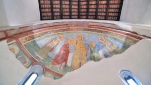 Vallerano - La chiesa medievale in stile romanico della Madonna della Pieve