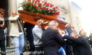 Viterbo - I funerali di Massimo Natili