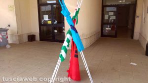 Viterbo - La protesta dei lavoratori della Maico