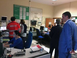 Santa Rosa - Trasporto 2017 - La sala operativa della croce rossa di Viterbo