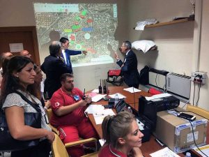Santa Rosa - Trasporto 2017 - La sala operativa della croce rossa di Viterbo