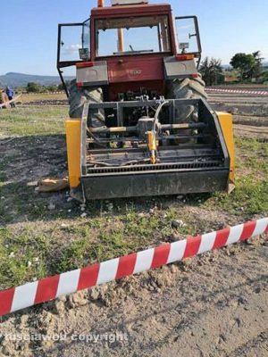 Ordigno bellico ritrovato sulla Tuscanese 