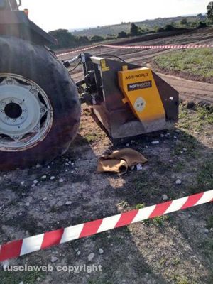 Ordigno bellico ritrovato sulla Tuscanese 
