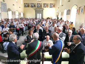 Viterbo - Santa Rosa - Trasporto 2017 - Il raduno dei facchini a palazzo dei Papi