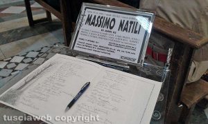 Viterbo - I funerali di Massimo Natili