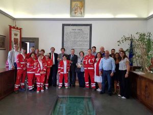 I presidenti della Croce Rossa italiana e spagnola a Bagnoregio