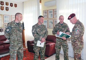 Viterbo - Visita della delegazione slovena alla scuola sottufficiali dell'Esercito