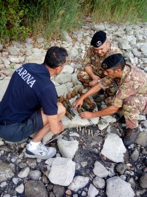L'intervento dei palombari al lago di Albano