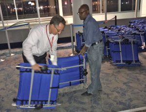 Aeroporto di Charlotte - L'acca,mpamento per la notte