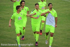 Sport - Calcio - Viterbese - L'esultanza di Jefferson